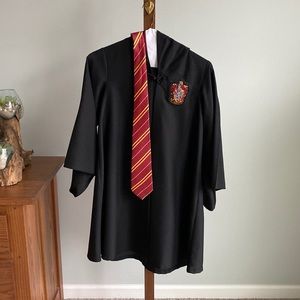 Chasing Fireflies Gryffindor Robe Set for Girls - robe, sweater, tie and skirt